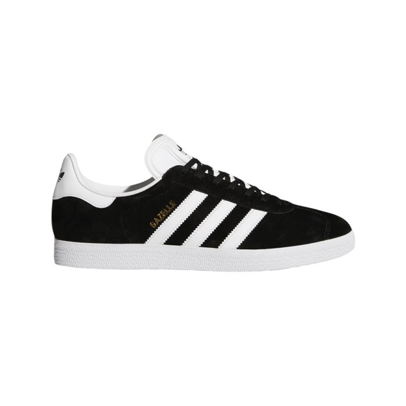 ADIDAS Gazelle Classic Shoes in Iconic Core Black / White / Gold Metallic - Picture 3 of 13